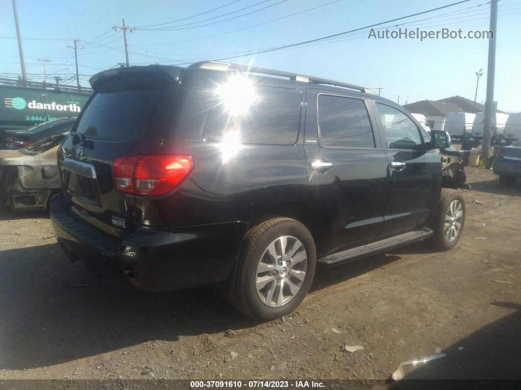 2017 Toyota Sequoia Limited Black vin: 5TDJY5G15HS152924