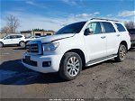 2017 Toyota Sequoia Limited White vin: 5TDJY5G15HS153278