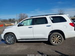 2017 Toyota Sequoia Limited White vin: 5TDJY5G15HS153278