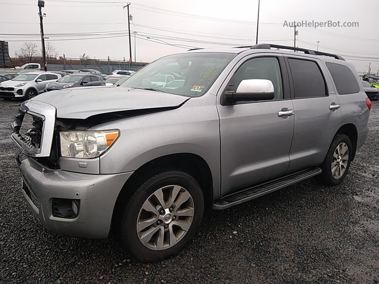 2017 Toyota Sequoia Limited Gray vin: 5TDJY5G16HS148736