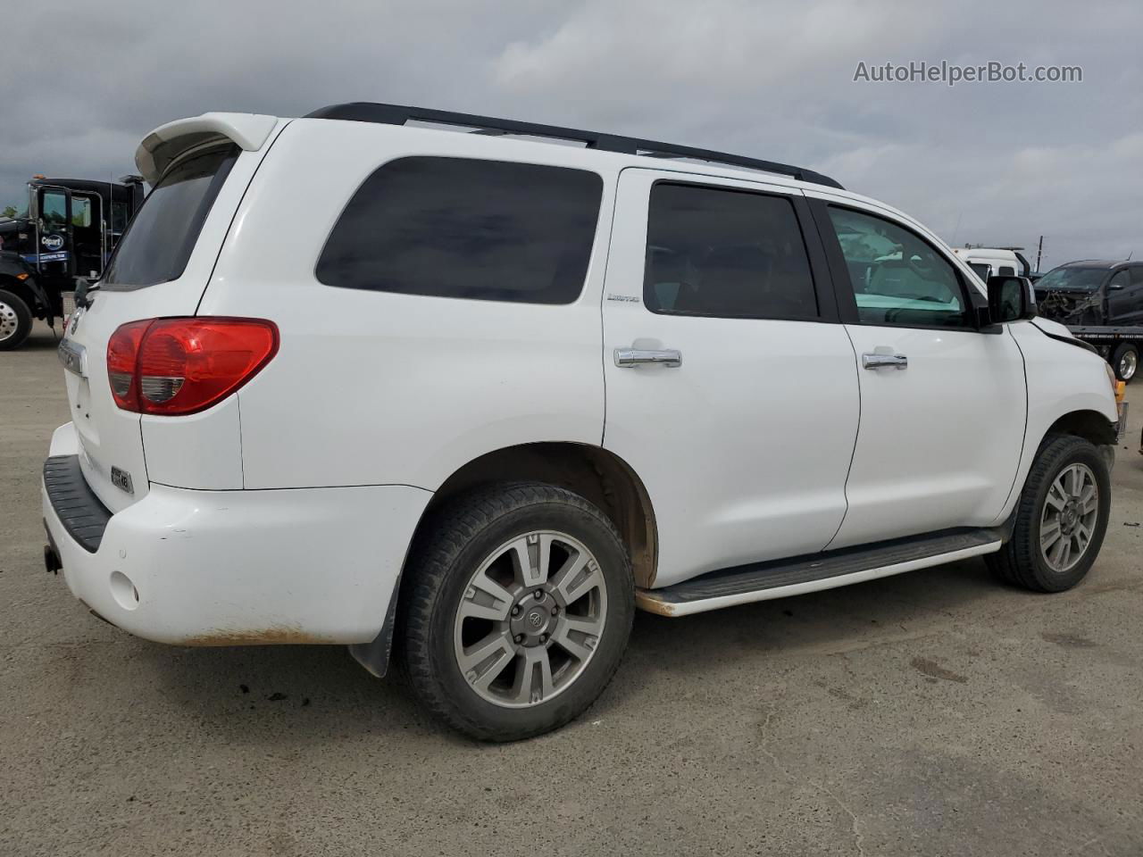 2016 Toyota Sequoia Limited White vin: 5TDJY5G1XGS143781