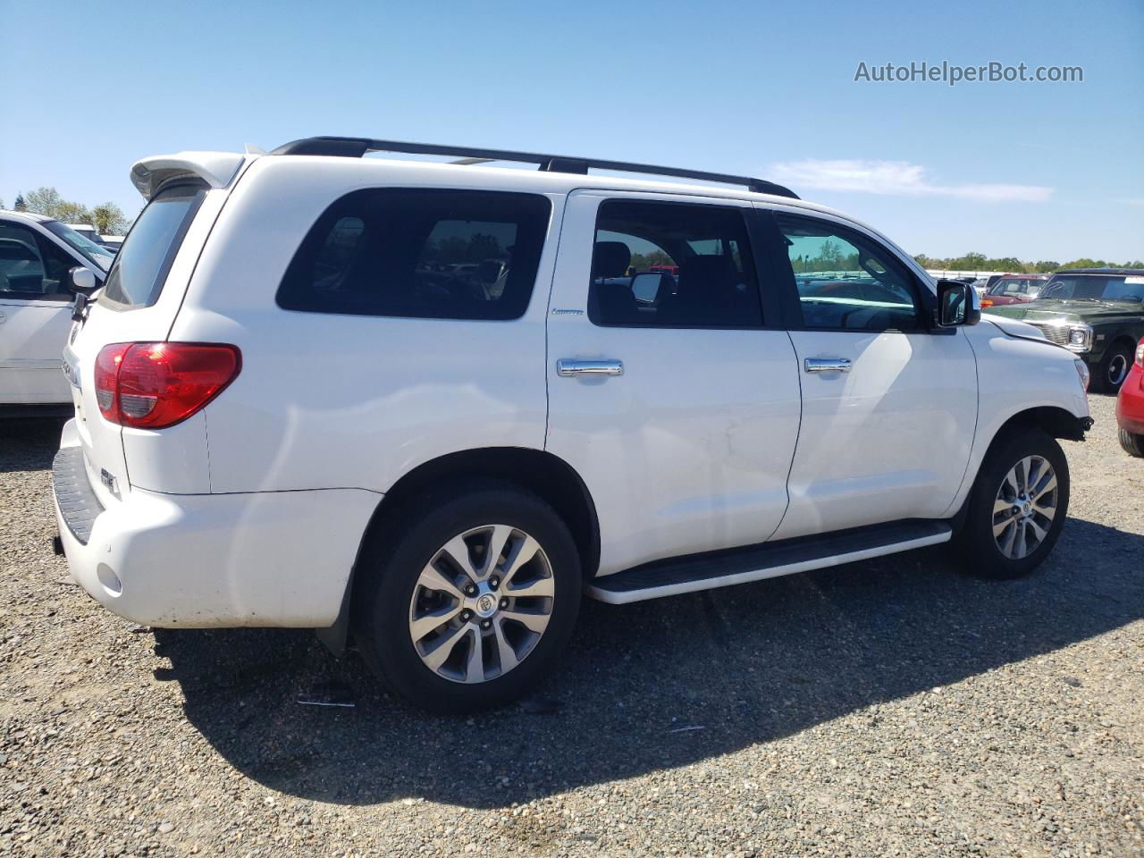 2016 Toyota Sequoia Limited White vin: 5TDJY5G1XGS144462