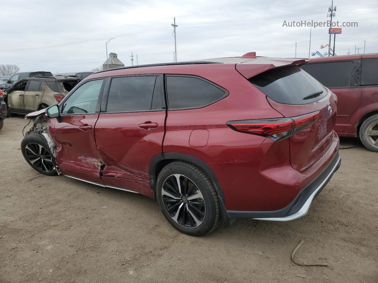 2021 Toyota Highlander Xse Red vin: 5TDJZRBH3MS126566