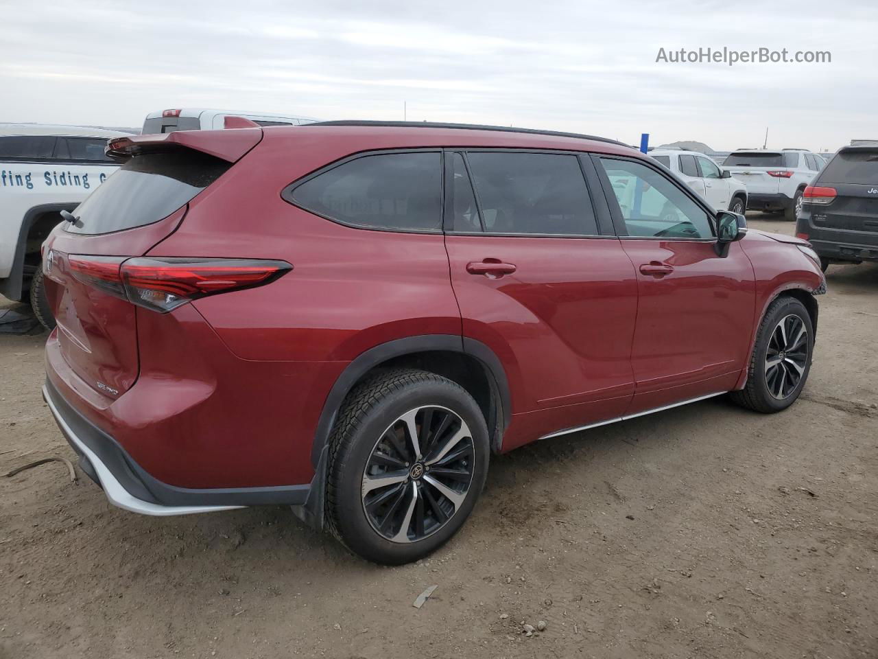 2021 Toyota Highlander Xse Red vin: 5TDJZRBH3MS126566