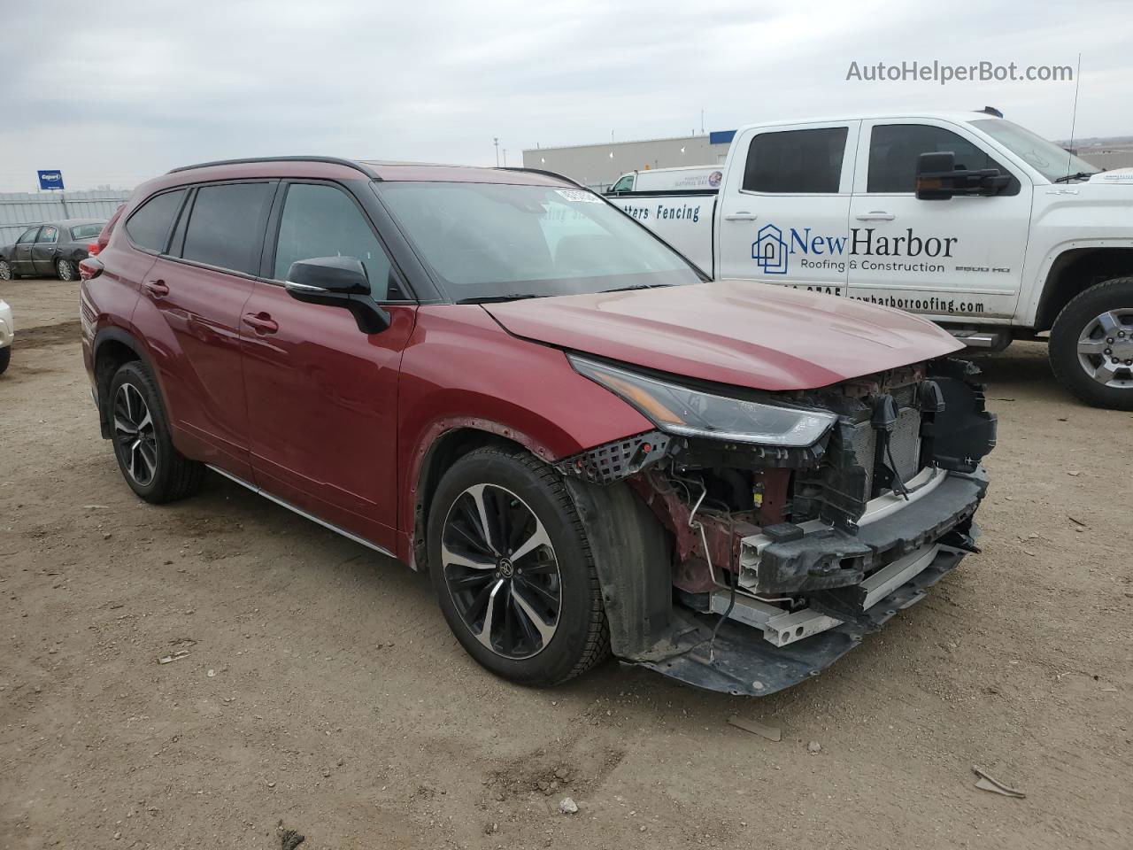 2021 Toyota Highlander Xse Red vin: 5TDJZRBH3MS126566