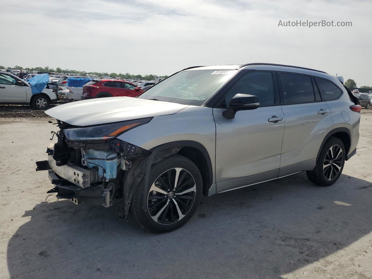 2021 Toyota Highlander Xse Silver vin: 5TDJZRBH6MS108112