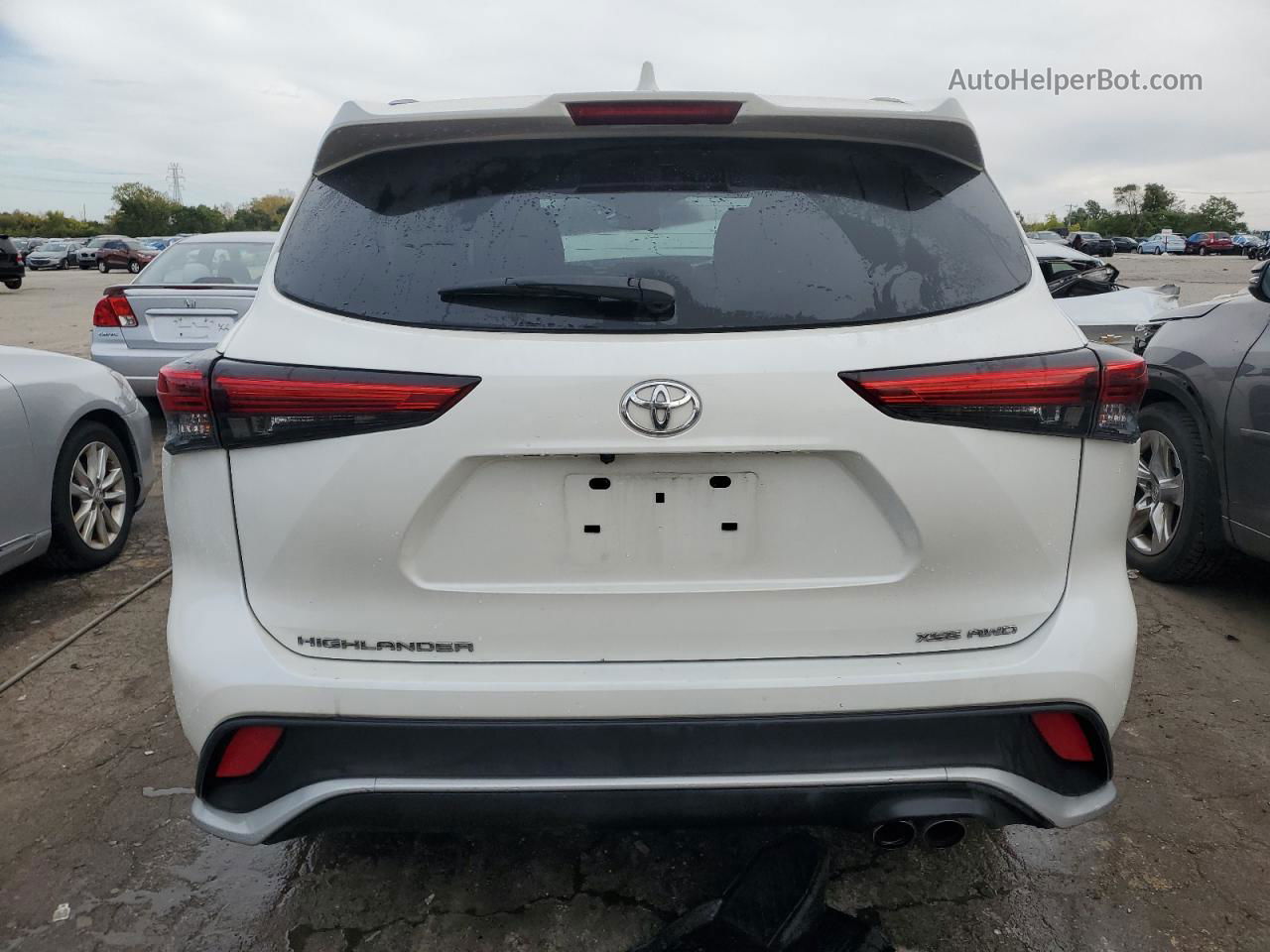 2021 Toyota Highlander Xse White vin: 5TDJZRBHXMS128072