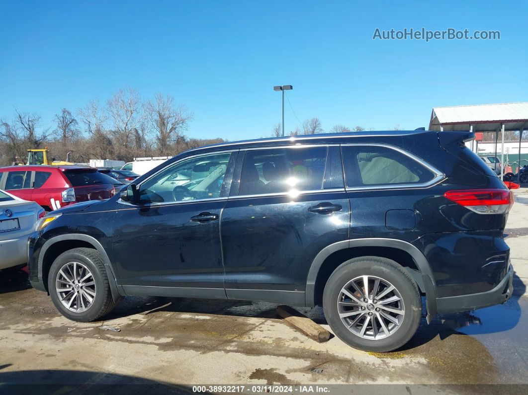 2019 Toyota Highlander Xle Black vin: 5TDJZRFH0KS582788