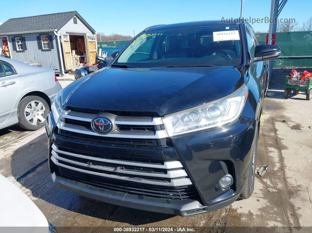 2019 Toyota Highlander Xle Черный vin: 5TDJZRFH0KS582788