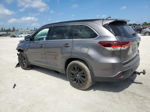 2019 Toyota Highlander Se Серый vin: 5TDJZRFH0KS621590