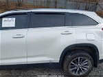 2019 Toyota Highlander Xle White vin: 5TDJZRFH0KS627972