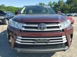 2019 Toyota Highlander Se Темно-бордовый vin: 5TDJZRFH0KS977876