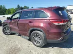 2019 Toyota Highlander Se Maroon vin: 5TDJZRFH0KS977876