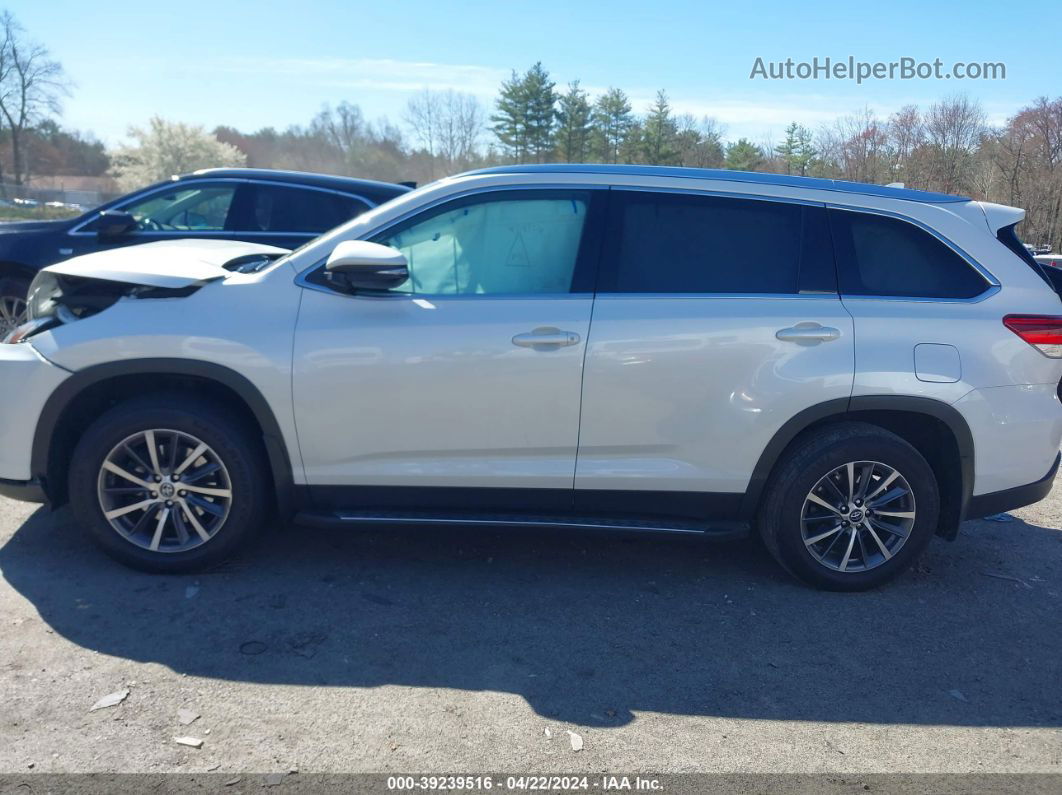 2019 Toyota Highlander Xle Белый vin: 5TDJZRFH2KS588124