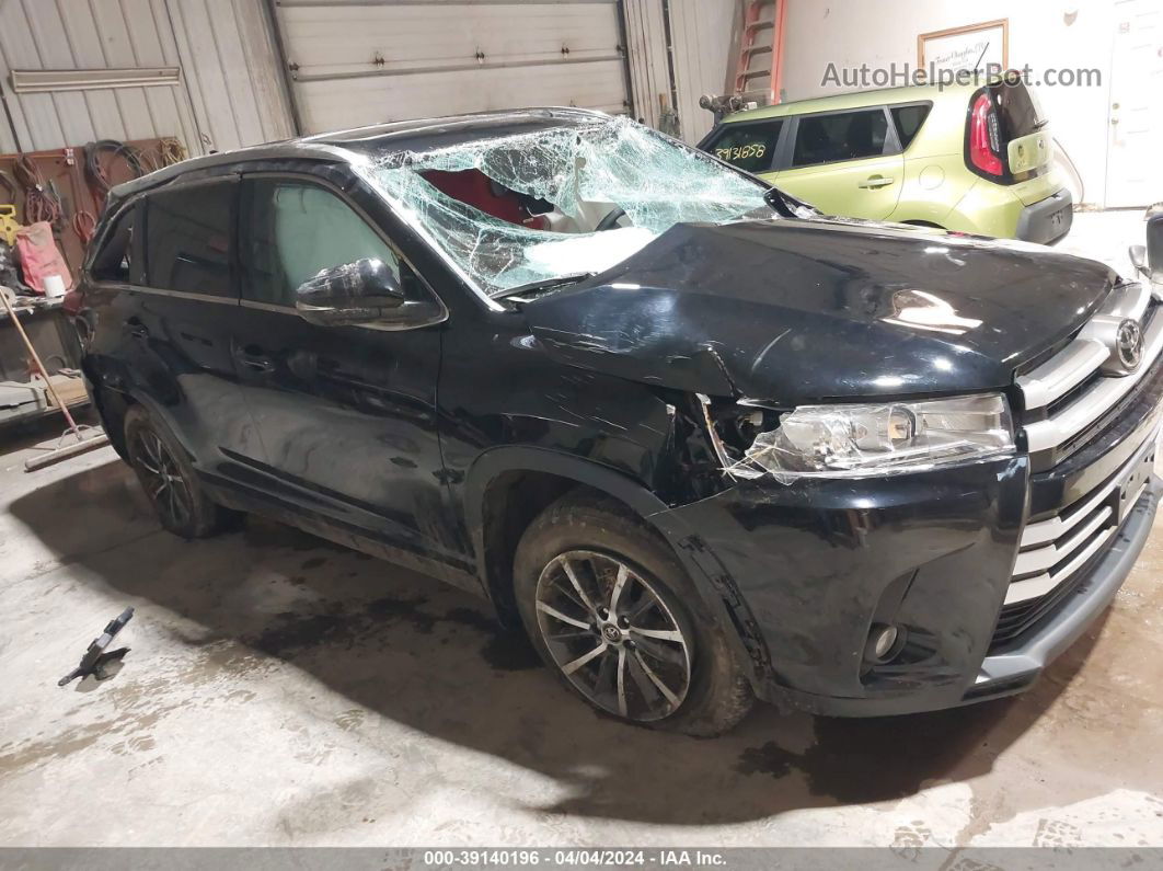 2019 Toyota Highlander Xle Черный vin: 5TDJZRFH2KS619842