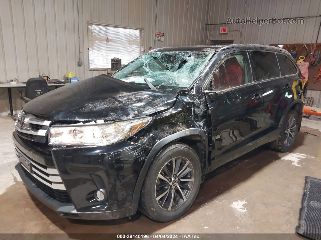 2019 Toyota Highlander Xle Черный vin: 5TDJZRFH2KS619842