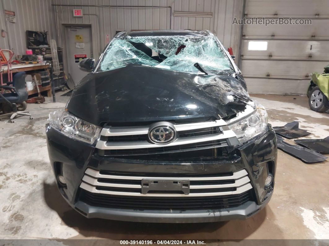 2019 Toyota Highlander Xle Black vin: 5TDJZRFH2KS619842