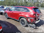 2019 Toyota Highlander Se Red vin: 5TDJZRFH2KS625172
