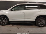 2019 Toyota Highlander Xle White vin: 5TDJZRFH2KS960528