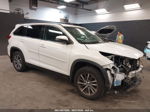 2019 Toyota Highlander Xle White vin: 5TDJZRFH3KS574359