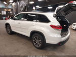 2019 Toyota Highlander Xle White vin: 5TDJZRFH3KS574359