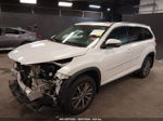 2019 Toyota Highlander Xle White vin: 5TDJZRFH3KS574359