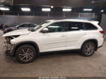 2019 Toyota Highlander Xle White vin: 5TDJZRFH3KS574359