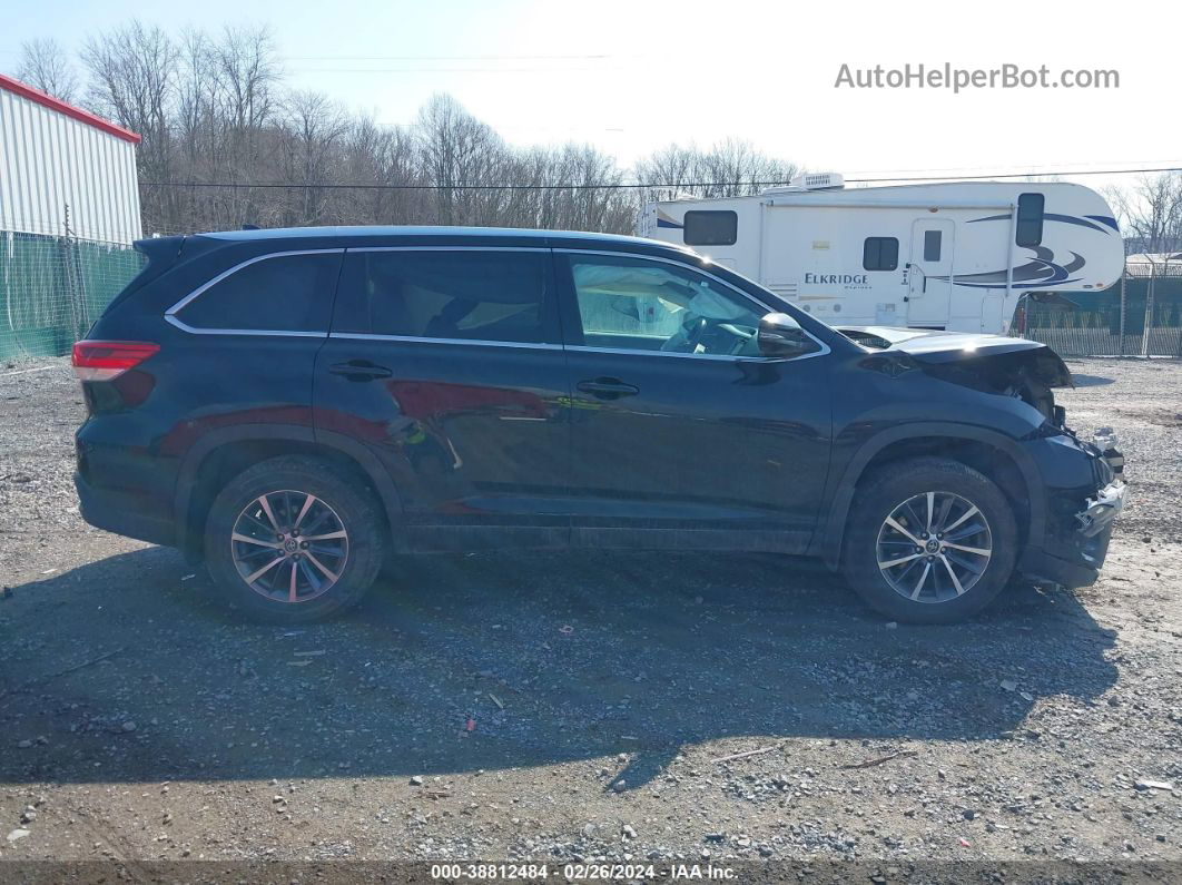 2019 Toyota Highlander Xle Black vin: 5TDJZRFH3KS597723