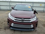 2019 Toyota Highlander Se Burgundy vin: 5TDJZRFH3KS934164