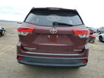 2019 Toyota Highlander Se Burgundy vin: 5TDJZRFH3KS934164