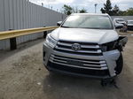 2019 Toyota Highlander Se Silver vin: 5TDJZRFH4KS618742