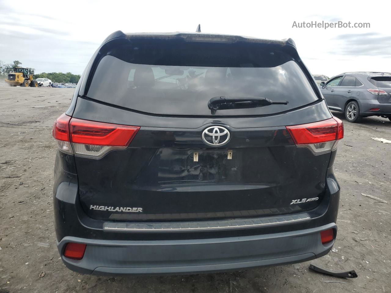 2019 Toyota Highlander Se Black vin: 5TDJZRFH5KS566781