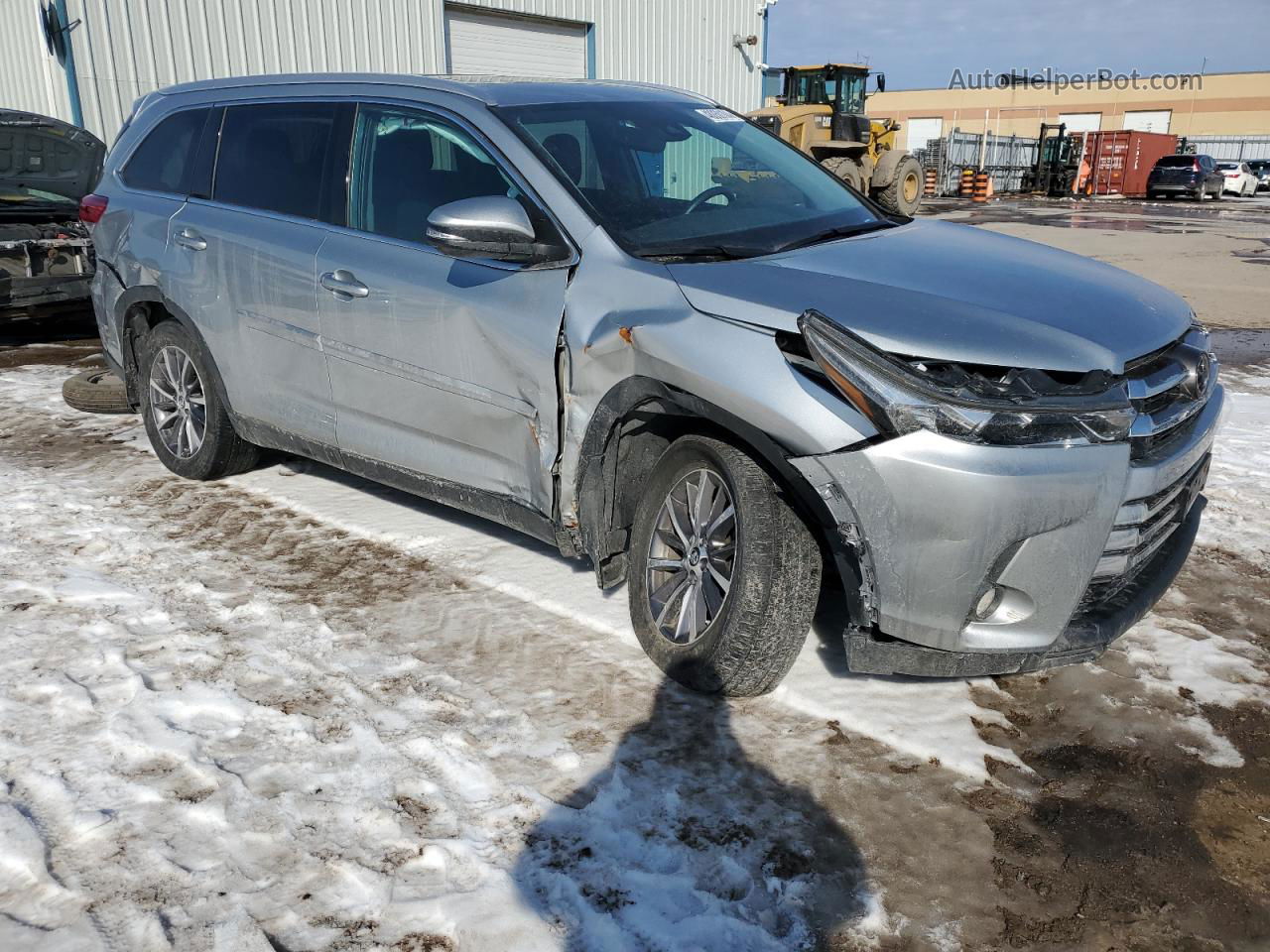 2019 Toyota Highlander Se Серебряный vin: 5TDJZRFH5KS584505