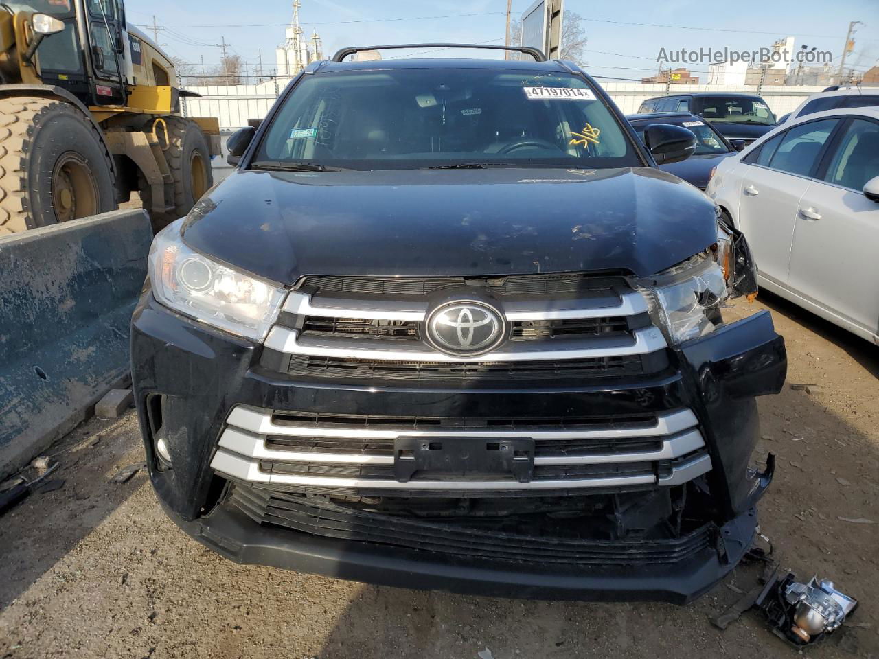 2019 Toyota Highlander Se Black vin: 5TDJZRFH5KS594046