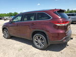 2019 Toyota Highlander Se Burgundy vin: 5TDJZRFH5KS718588