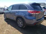 2019 Toyota Highlander Se Blue vin: 5TDJZRFH5KS965190