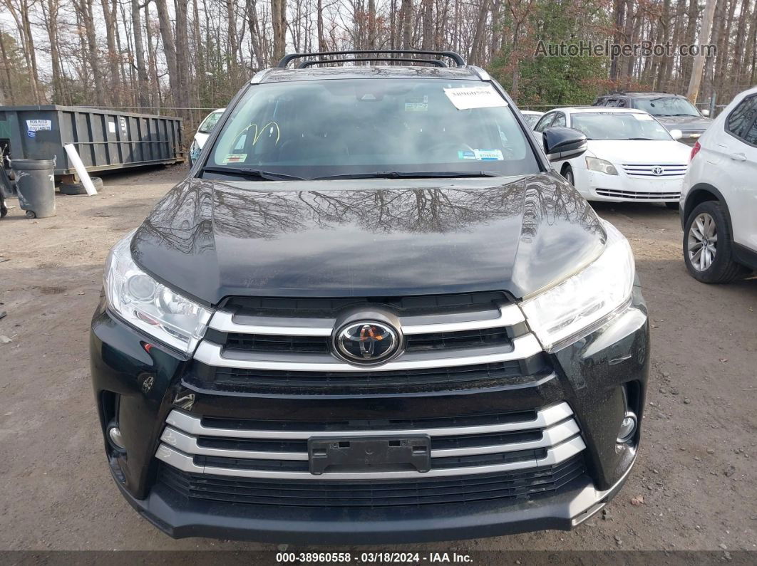 2019 Toyota Highlander Xle Black vin: 5TDJZRFH6KS597215