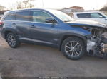 2019 Toyota Highlander Xle Light Blue vin: 5TDJZRFH9KS741615