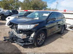 2019 Toyota Highlander Xle Black vin: 5TDJZRFH9KS923878