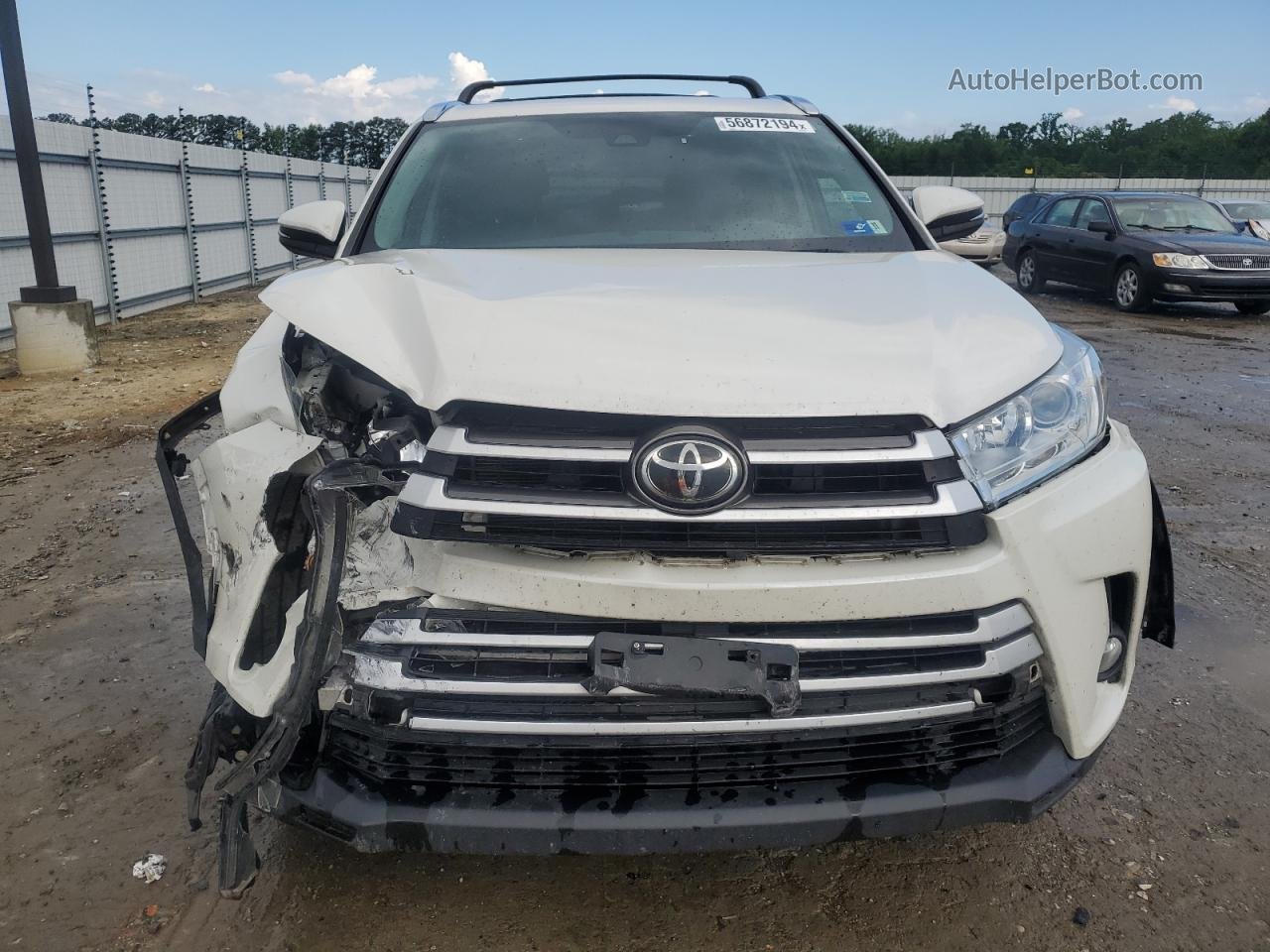 2019 Toyota Highlander Se White vin: 5TDJZRFHXKS596973