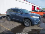 2019 Toyota Highlander Xle Blue vin: 5TDJZRFHXKS955142