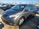 2015 Toyota Sienna Le Серый vin: 5TDKK3DC0FS635038