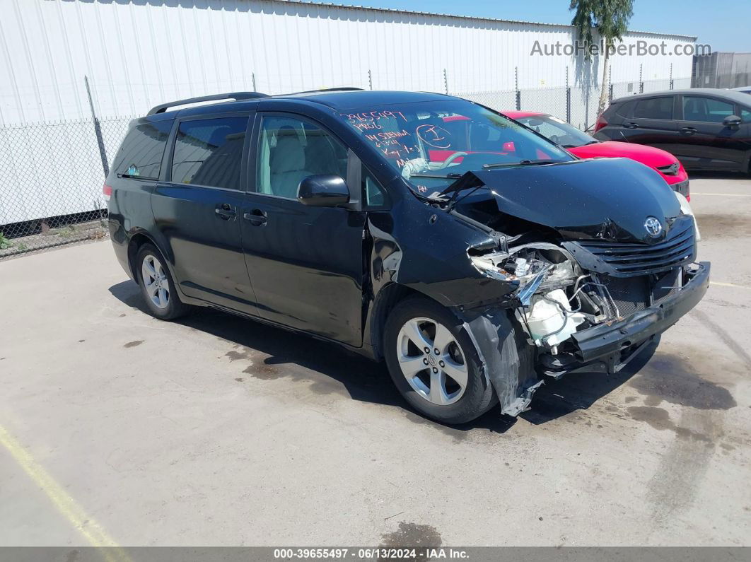 2014 Toyota Sienna Le V6 8 Passenger Black vin: 5TDKK3DC5ES409298