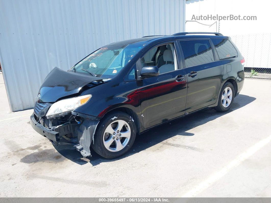 2014 Toyota Sienna Le V6 8 Passenger Black vin: 5TDKK3DC5ES409298