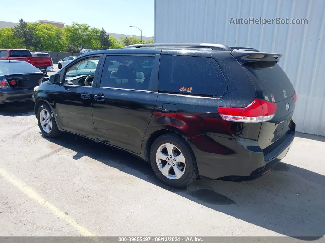 2014 Toyota Sienna Le V6 8 Passenger Black vin: 5TDKK3DC5ES409298