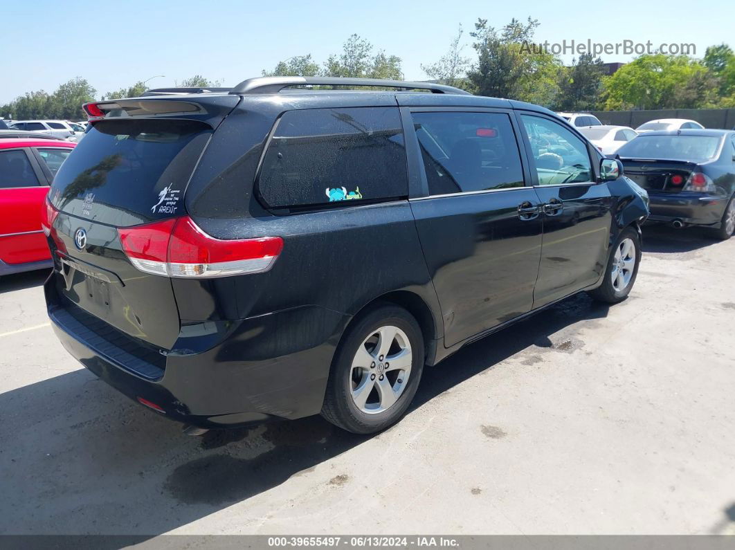 2014 Toyota Sienna Le V6 8 Passenger Black vin: 5TDKK3DC5ES409298