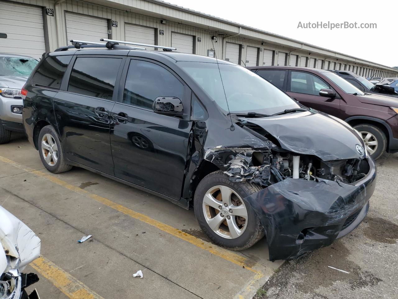 2014 Toyota Sienna Le Черный vin: 5TDKK3DC5ES507165