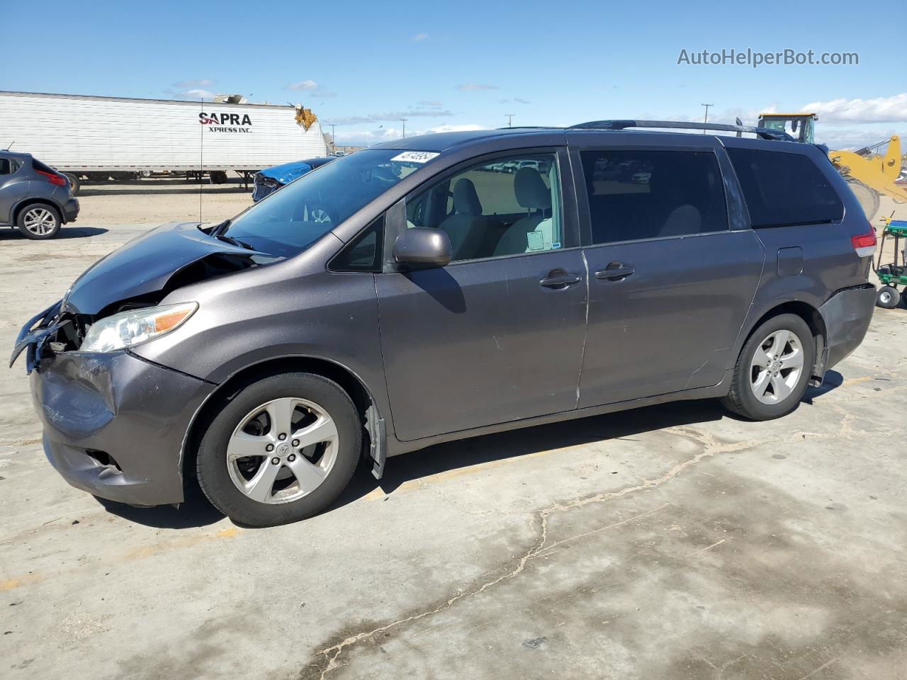 2014 Toyota Sienna Le Серый vin: 5TDKK3DC6ES417913