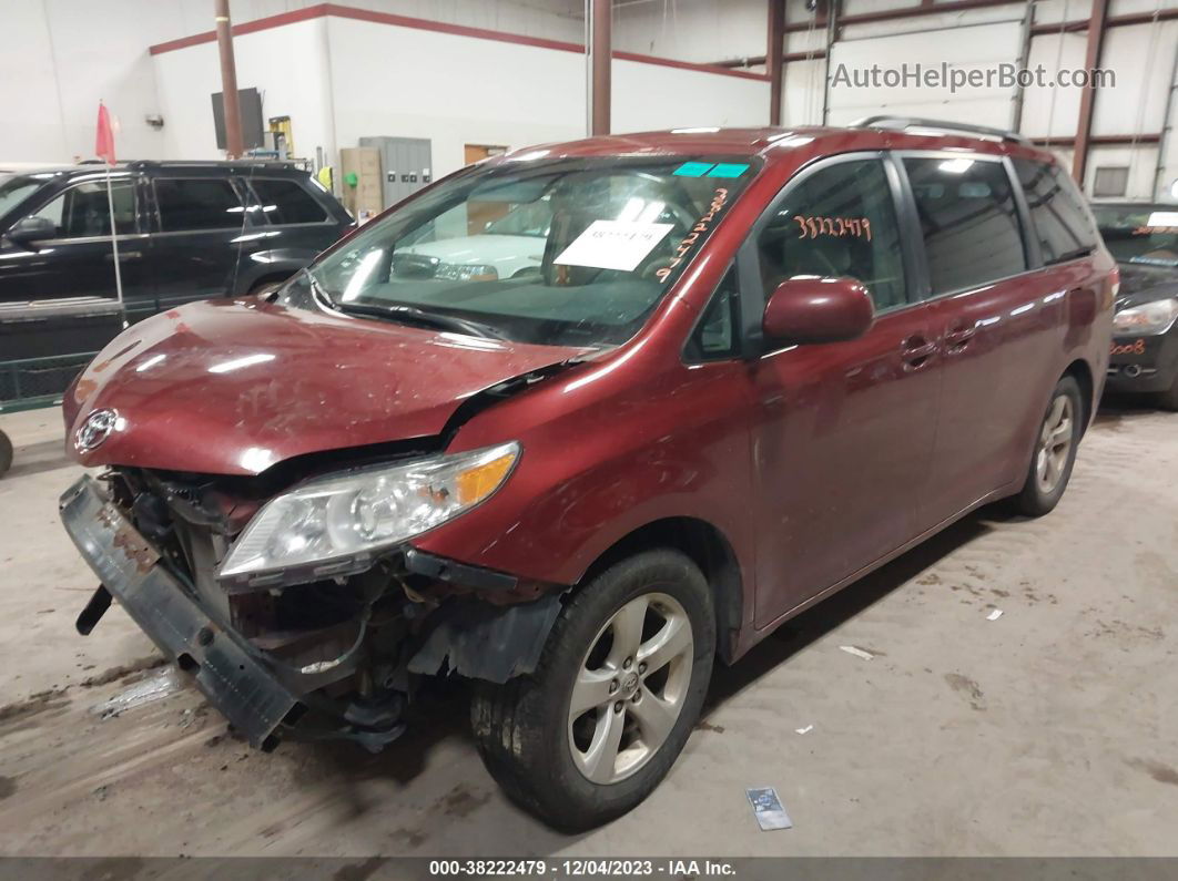 2014 Toyota Sienna Le V6 8 Passenger Maroon vin: 5TDKK3DC6ES451186