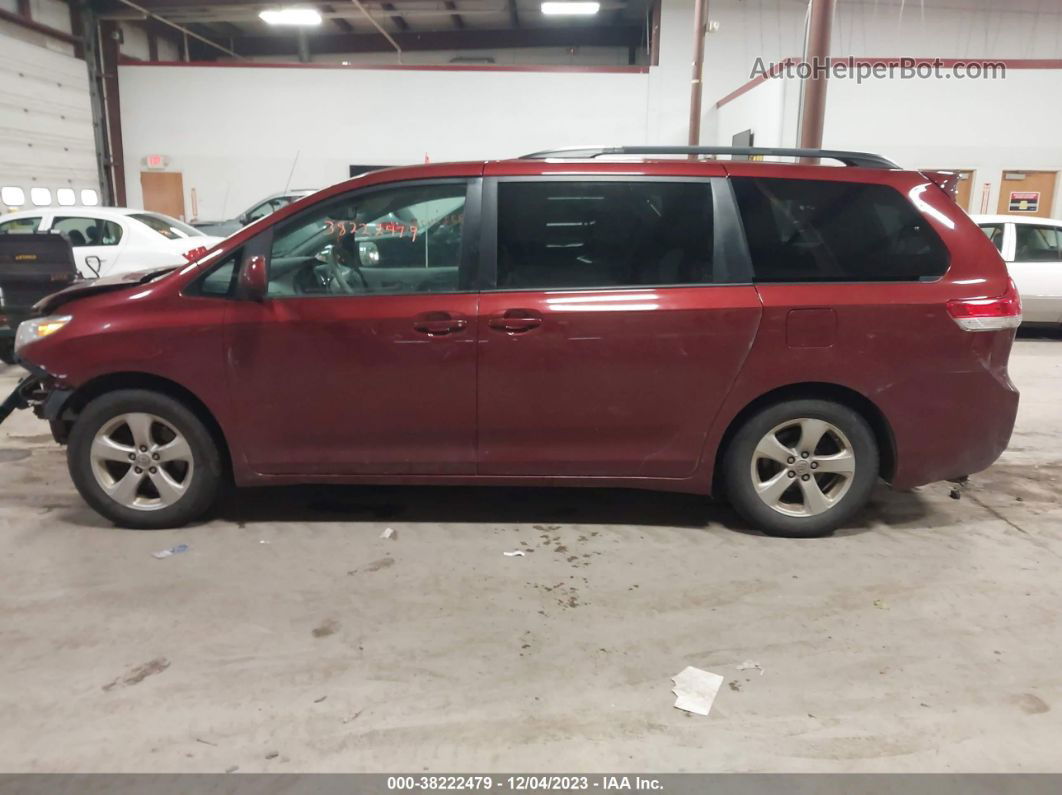 2014 Toyota Sienna Le V6 8 Passenger Maroon vin: 5TDKK3DC6ES451186